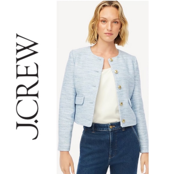 Crew Tweed Lady Jacket Cecile Baby  Size 16 - Picture 1 of 11